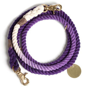 Luxury Ombre Purple White Custom Printed Pet <b>Leash</b> Solid Hot Selling <b>Dog</b> <b>Rope</b> Lead Personalized Lace Decoration Pet <b>Leash</b> - Product Image 2