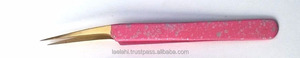 Pinzas para Extensiones de Pestañas BEST, Rectas y Curvas, Rosadas y Chapadas en Oro, 2026, Herramientas para Electrónica, Joyería y Manualidades LA ELAHI & CO - Product Image 3