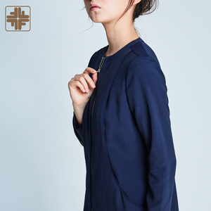 Designers OEM automne robe épissure élégante pour femme Mature - Product Image 6