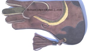 Gant de chasse et de fauconnerie Ho Hunts HH-F en cuir nubuck 4 couches avec couleur personnalisée - Product Image 2