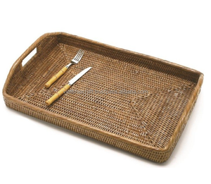 ถาดเสิร์ฟหวายสานสีน้ำตาล/ถาดเสิร์ฟอาหาร - Product Image 6