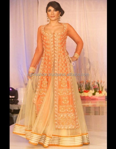 Vêtements indiens et pakistanais pour adultes Stylish Net Lahenga Jacket Designs - Product Image 1