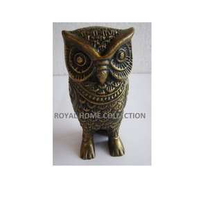 Estatua de Metal con forma de búho para mesa, escultura de escritorio, de aluminio, venta al por mayor - Product Image 3