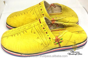 Handmade <b>Moroccan</b> Berber Babouches Lightweight Genuine Leather Summer <b>Slippers</b> for Men Fashionable Daily Use Premium Choice - Product Image 2