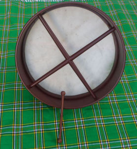 Professional 6-Inch Wide Irish Bodhran Drum with Goatskin Head Under-Tune Practice Tool - Product Image 2