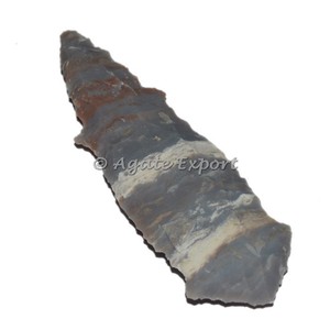 หัวลูกศรอาเกตคุณภาพเยี่ยม คุณค่าทางจิตวิญญาณ สำหรับโบราณวิทยา เรกิ เฟิงสุ่ย อินเดีย ทุกขนาด แกะสลัก ตกแต่งบ้าน - Product Image 2