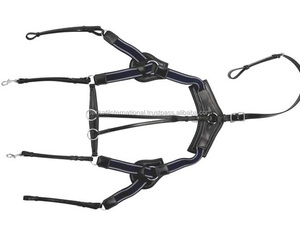 Bling Crystal 5 Point Breastplate acolchado piel de oveja. - Product Image 3