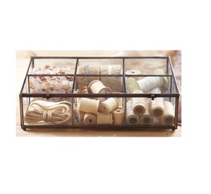 Boîte à bijoux en laiton et métal noir - Product Image 6