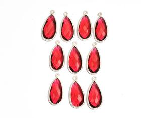 Latest Design Multi Gemstone <b>Silver</b> Bezel Pear Pendant - Product Image 5
