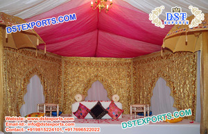 Boda musulmana arco tipo Backstage cortinas tipo arco telón de fondo cortinas última boda telón de fondo cortinas - Product Image 2