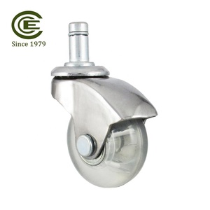 Roulettes de pied de meubles en PVC, roulettes de 2 pouces pour chaise de bureau - Product Image 2