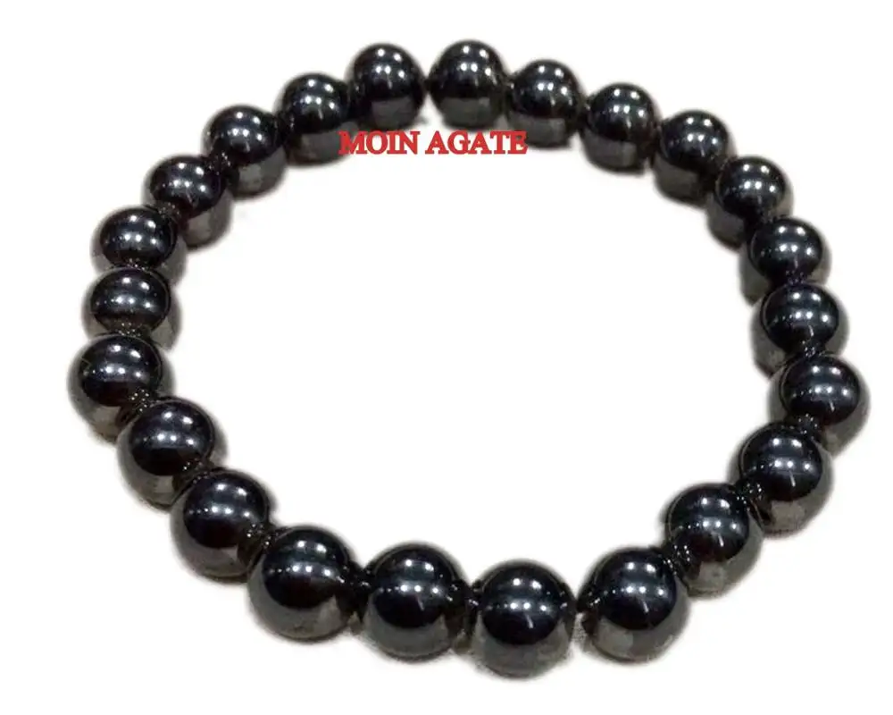 Black Tourmaline Round Beads Bracelet sale Crystal Bracelet -Chakra Stone For Used As Chakra Bracelet/online Buy From Moin Agate