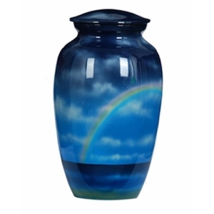 โกศใส่เถ้ากระดูกรูปดาวสีน้ำเงินสำหรับผู้ใหญ่โกศโลหะทองเหลือง/อลูมิเนียมสำหรับงานศพรูปแบบดาวสีน้ำเงิน - Product Image 2