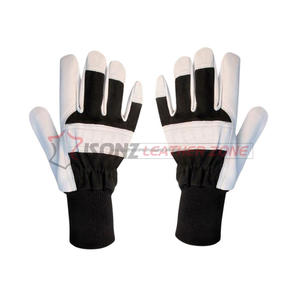 Gants de travail en cuir certifiés EN 388, protection anti-dérapante et anti-coupure, épaisseur 3 mil, niveau d'impact 2 - Product Image 6