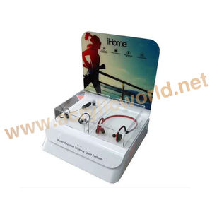 Fábrica China personalizada Nuevo diseño Acrílico personalizado Mejor soporte para auriculares Exhibición de auriculares Accesorios Mostrador - Product Image 2