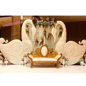 Boda asiática Cisne Configuración de escenario Boda asiática Decoración de escenario Evento Configuración de escenario - Product Image 1