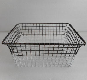 Panier en fil de fer noir antique de haute qualité pour le stockage de la cuisine et la conception personnalisée d'utilisation douée - Product Image 2