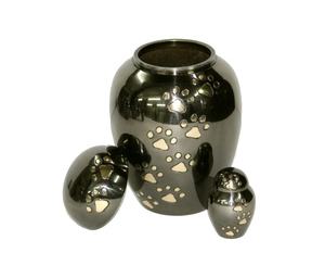 Urnes funéraires en laiton Offre Spéciale au design exclusif pour animaux de compagnie avec empreinte de patte - Product Image 3