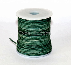 Correas de cordón de cuero genuino indio Premium de alta calidad 1mm/1,5mm/2mm negro mate duradero 100M rollos al por mayor para trenzar - Product Image 6