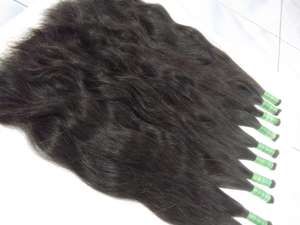 Cheveux lisses Offre Spéciale naturels REMY, cheveux humains sans traitement, vrac - Product Image 4