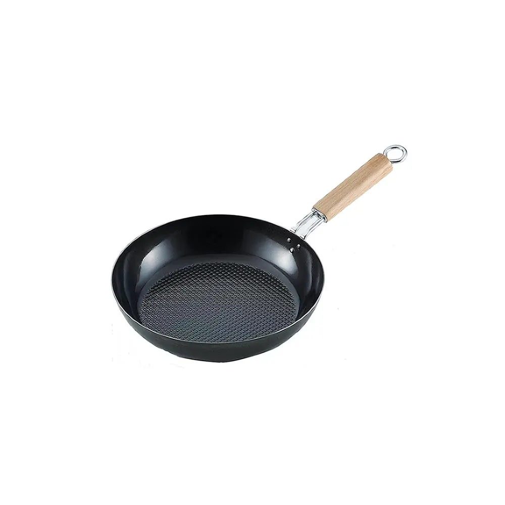 22cm Summit Emboss Frying Cooking Cast Iron Pan