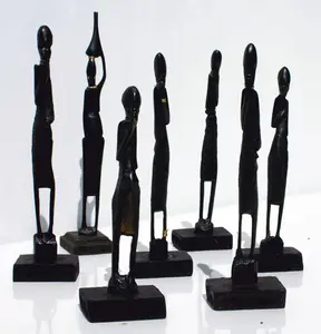 Poupées Noires africaines Sculpté de Bois Afrique Du Sud De Collection Tribal Ethnique En Bois Fait Main Artisanat pour la Vente Au Détail En Gros