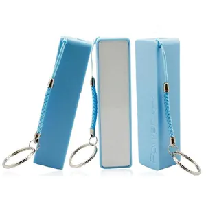Wholesale Promotion Gifts ultra Mini Cheap Colorful Power Banks with logo and Keychain Power Bank Portable Charger for Phones