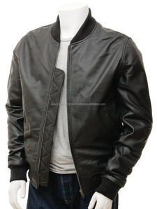 2020 chaqueta de bombardero de cuero negro de diseño de moda Unisex de talla grande impermeable poliéster invierno cuello de piel de oveja bolsillo con cremallera - Product Image 3