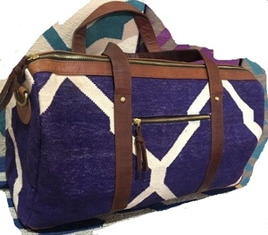 Bolso de viaje de cuero indio, hecho a mano - Product Image 1