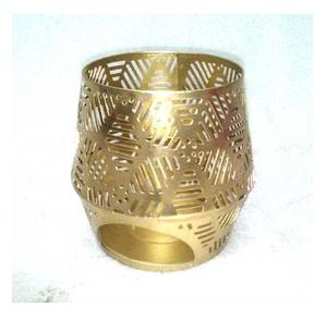 New Design Round Gold Filigree <b>Lantern</b> Votive - Product Image 2