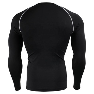 เสื้อรัดกล้ามเนื้อสำหรับกีฬา BJJ  รับทำโลโก้  แขนยาว  ผ้ายืดสแปนเด็กซ์/ไนลอน  สำหรับผู้ชาย  คุณภาพดี  บริการ OEM  ตัวอย่างพร้อมส่งภายใน 7 วัน - Product Image 2