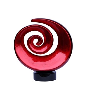 Polished Red Sun Shape Lacquer Sculpture Home Decoration Nautical Viet Nam <b>Lacquerware</b> - Product Image 1
