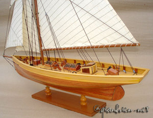 PURITAN แล่นเรือใบเรือยอชท์-เรือใบของขวัญ-ไม้รุ่นเรือ - Product Image 3