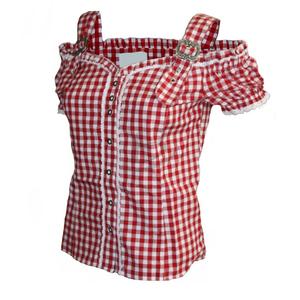 Blusa Bávara Azul para Mujer, Disfraz de Oktoberfest, Traje Alemán Suizo, Vestimenta Tradicional Bávara (Trachten Medier) - Product Image 2