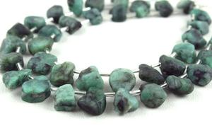 Piedra preciosa Esmeralda verde natural sin tratar, forma desigual, fabricación en bruto, joyería hecha a mano, piedra natal de mayo, venta al por mayor - Product Image 3