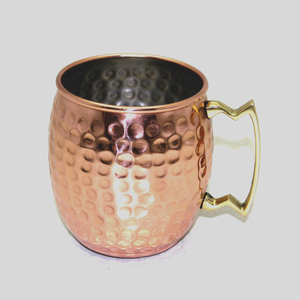 Tazas de Cobre Martillado con Base - Product Image 1