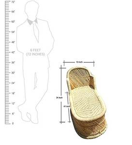 2023 Luxury Bamboo Cane Rocker Relaxing <b>Recliner</b> Sun Lounger Seat Antique Poolside Couch Sun Loungers Pool Sun Bed Beach <b>Chair</b> - Product Image 6