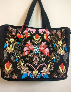 European Designer Handmade Handloom Fabric Shoulder Bag Wholesale for Women - Product Image 1