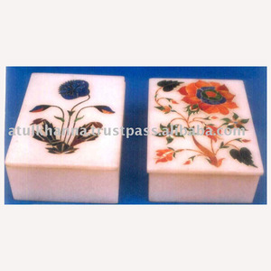 กล่องเครื่องประดับฝังหินอ่อนที่สวยงาม - Product Image 1