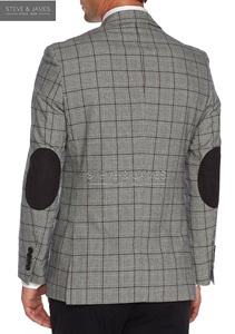 Costume homme Steve James OEM de haute qualité en polyester/coton, double boutonnage, col cranté, coupe ajustée, grande taille, imperméable et infroissable - Product Image 5