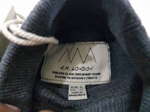 Suéter de punto informal de manga larga de cuello alto de nailon de algodón de marca de alta calidad para hombres, lotes de existencias de Bangladesh - Product Image 5