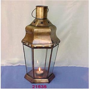 ขายร้อนอินเดียแบบดั้งเดิมเทศกาลชาแสงทองโบราณโลหะตกแต่งโคมไฟ Tealight - Product Image 1