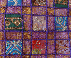 โต๊ะวิ่งประดับบ้านประดับเลื่อมสีม่วงสไตล์ใหม่2017 - Product Image 2