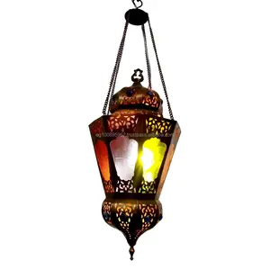 BR353 винтажная репродукция, классический марокканский/Египетский художественный подвесной фонарь/лампа