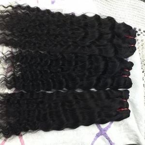 Extensions de cheveux humains vierges indiens de couleur naturelle 100% de haute qualité armure bouclée à faible expédition - Product Image 6