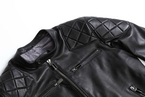 Chaqueta de cuero acolchado de cuero Nappa - Product Image 2