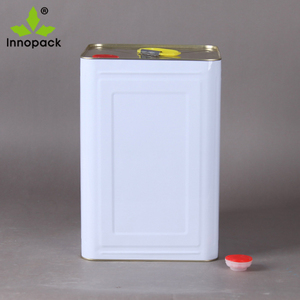 Canette métallique d'huile d'olive carrée, de 20l - Product Image 2