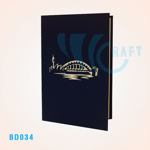 Carte de vœux en papier artisanale en 3D, pont, artisanat du Vietnam - Viet-craft modèle BD - Product Image 5