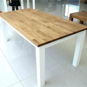 Table à manger en bois et métal de style industriel pour salon, atelier, appartement, centre commercial, hôtel, école, supermarché, hôpital - Product Image 1
