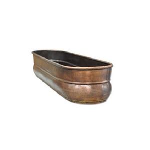 Pot de fleur fini Antique en cuivre en métal de décoration de haute qualité avec conception martelée à la main - Product Image 6